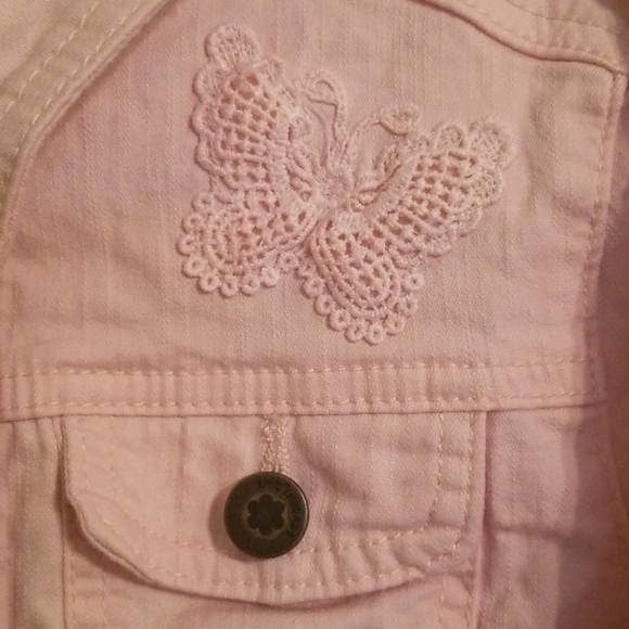 Epic threads girls pink jean jacket. - Picture 3 of 5